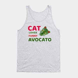 Cat Lover Funny Avocato Tank Top